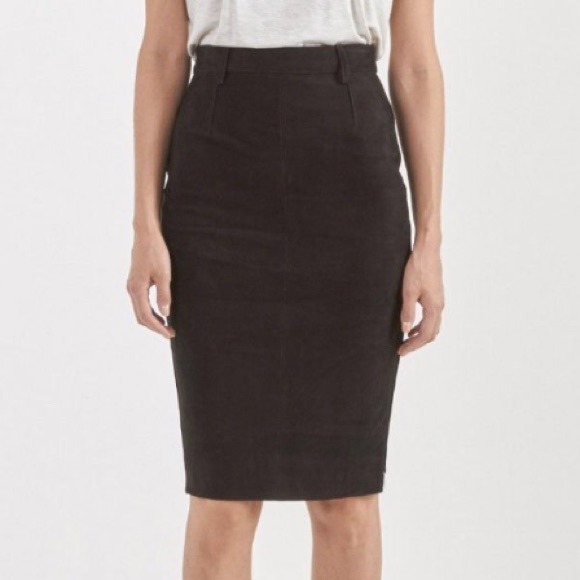One Teaspoon Freelove Suede Pencil Skirt - Picture 3 of 4